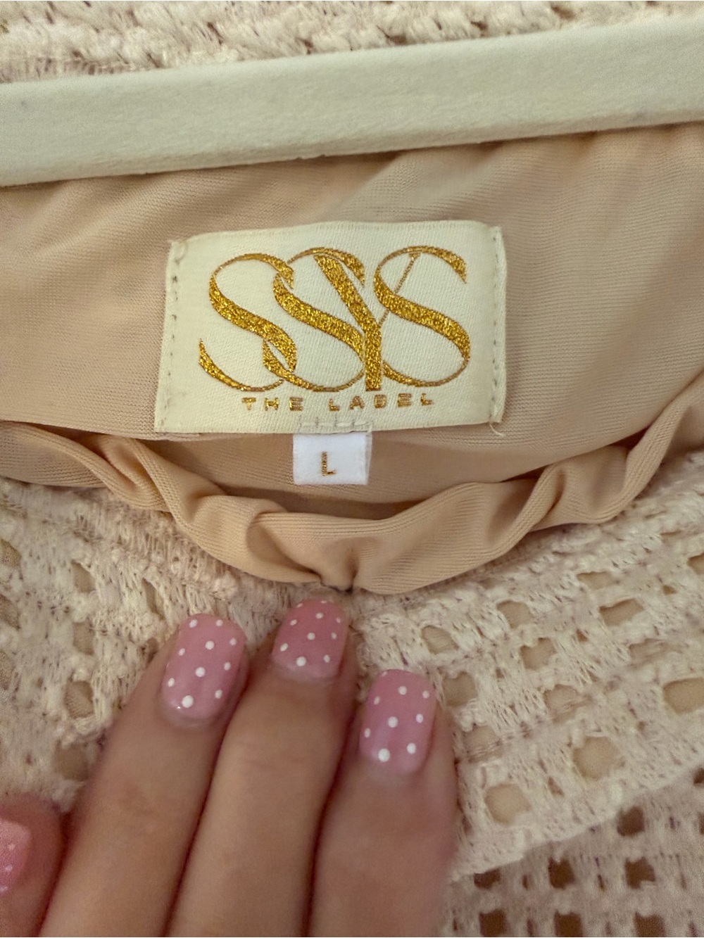 Waffle Knit Cream Two-Piece Skirt Set - Picture 2 of 6